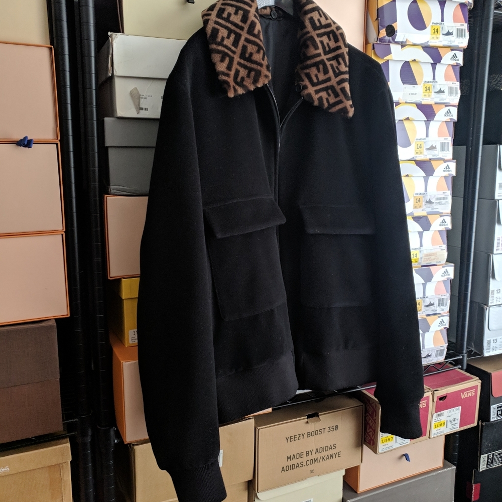 Fendi Wool and Sheepskin Collar Jacket - Picture 6 of 12